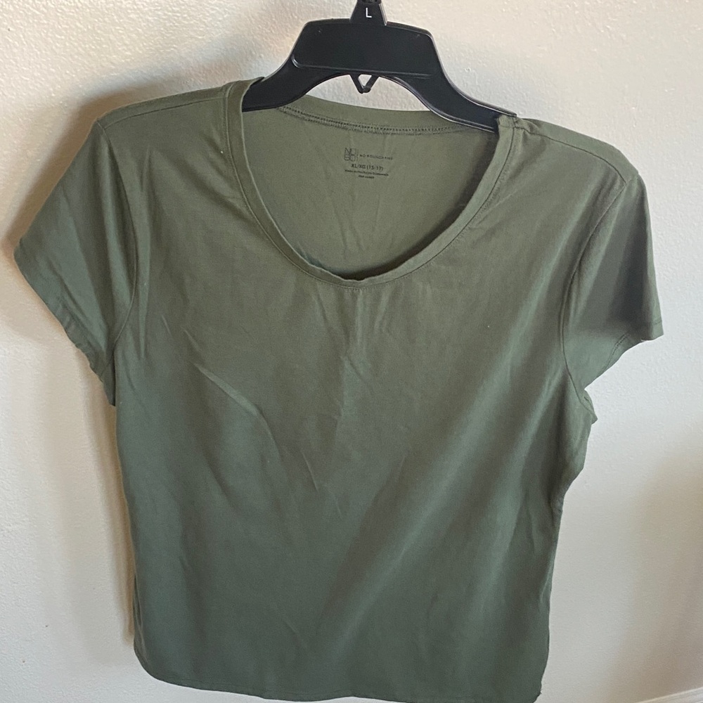 No Boundaries Olive Short Sleeve Tee